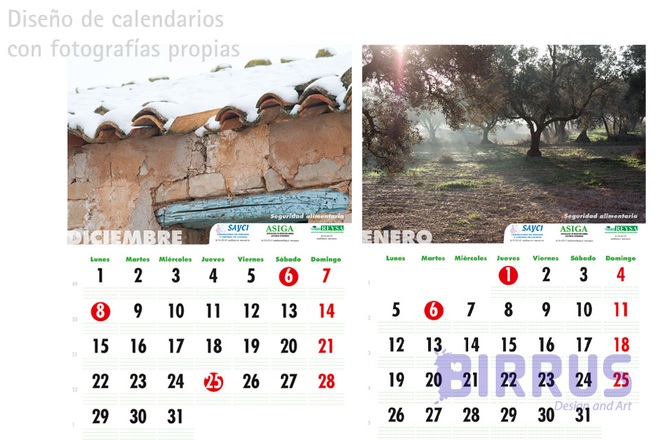 diseño calendario