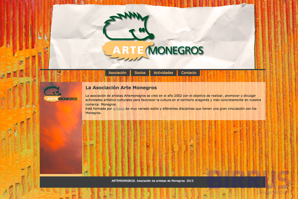 Diseño web de arte